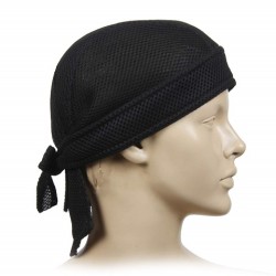 BANDANA HEAD WRAP BLACK MESH  