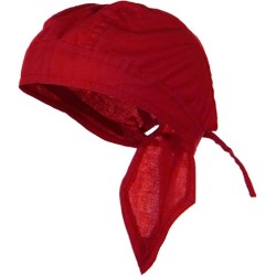 BANDANA HEAD WRAP MESH Caps Do Rag Hat Cotton Chemo Durag Men Women Black Red