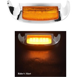 LIGHT LED FR FENDER TIPCHROME AMBER 09-UP