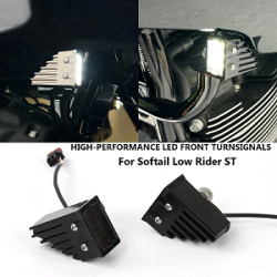 LED Front Running Turn Signal Lights For Harley Davidson Softail Low Rider ST FXLRST 2022-24.
