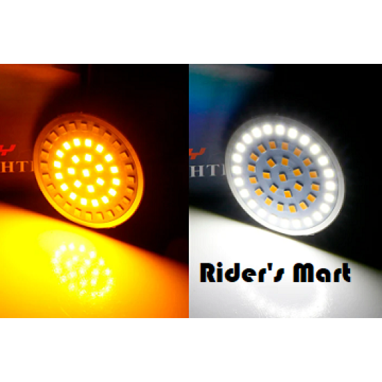BULB LED INSERT 1157WHITE YELLOW DRL 2IN