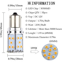 BULB LED AMBER SINGLE SET