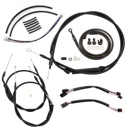 16" Sportster Handlebar Extended Cable Kit Non-ABS for Harley Davidson Sportster 14-21