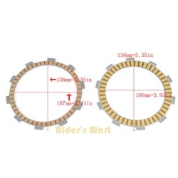 CLUTCH FRICTION PLATE SETVTWIN