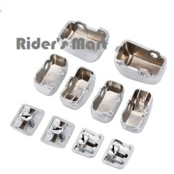 BUTTON Caps SWITCH Chrome Hand Control Switch 10 Pcs For Harley-Davidson 1996-2013