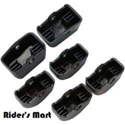 BUTTON CAPS SWITCH BLACK SOFTAIL 6 PCS