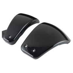 Black Left Right Battery Side Fairing Covers Set for Harley