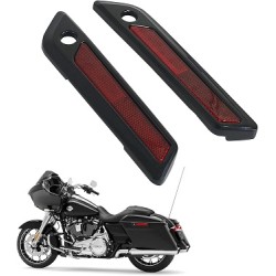 Black Saddlebag Hinge Latch Cover for Harley Touring