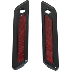 Black Saddlebag Hinge Latch Cover for Harley Touring