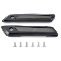 Black Saddlebag Hinge Latch Cover for Harley Touring