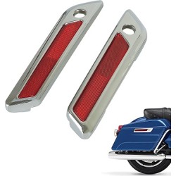 Chrome Saddlebag Hinge Latch Cover for Harley Touring 