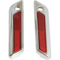 Chrome Saddlebag Hinge Latch Cover for Harley Touring 