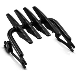 Black Stealth Luggage Rack for Harley Touring