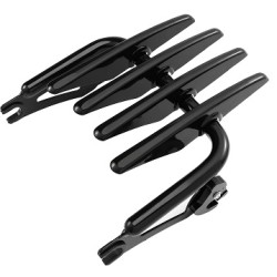 Black Stealth Luggage Rack for Harley Touring