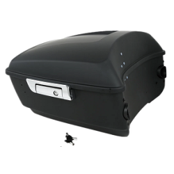 Tour Pack King Size Trunk Gloss Black For Harley Davidson Touring 2014-25