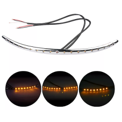 WINDSHIELD TRIM WITH LED CHROME FOR 14 UP TOURING