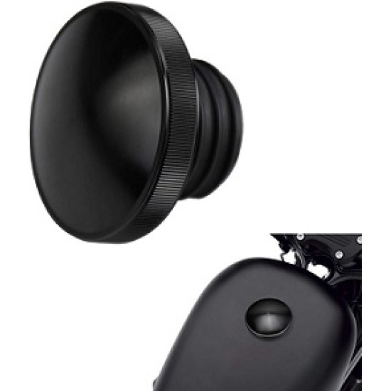 Screw-In Vented Gas Cap Matt Black Right-Hand thread for Harley Davidson