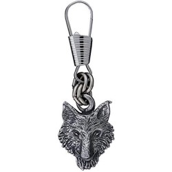 ZIP Pull Wolf Head Skull