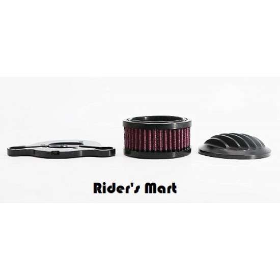 BREATHER KIT GRILL SOLID Air Cleaner Intake Filter System Kit For Harley Davidson Sportster BLACK