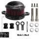 BREATHER KIT GRILL SOLID Air Cleaner Intake Filter System Kit For Harley Davidson Sportster BLACK