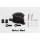 BREATHER KIT GRILL SOLID Air Cleaner Intake Filter System Kit For Harley Davidson Sportster BLACK