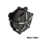 BREATHER KIT  BLACK Speed 5 Air Cleaner Contrast Cut CNC For Harley Touring 