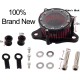 BREATHER KIT CLEAR Air Cleaner Intake Filter System Kit For Harley Davidson Sportster BLACK 