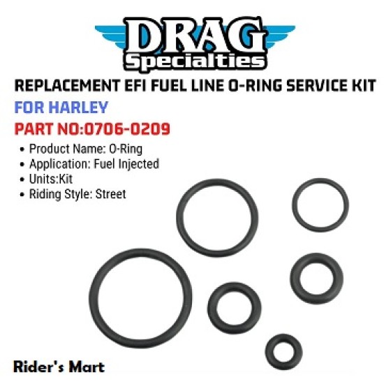 FUEL LINE EFI O-RING KIT