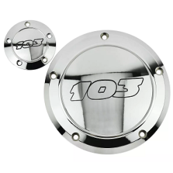 Chrome 103 Derby Cover with Timing Covers Set for Harley Davidson Dyna Softail 99-17