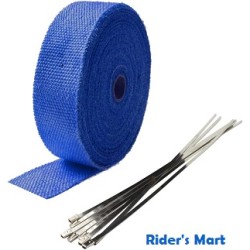 EXHAUST TAPE 10M BLUE FIBER GLASS