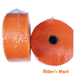 EXHAUST TAPE 10M ORANGE FIBER GLASS