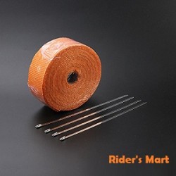 EXHAUST TAPE 10M ORANGE FIBER GLASS