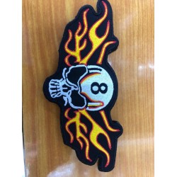 8 BALL SKULL FLAMES (137)