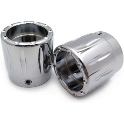 AXLE CAP CHROME GROOVED