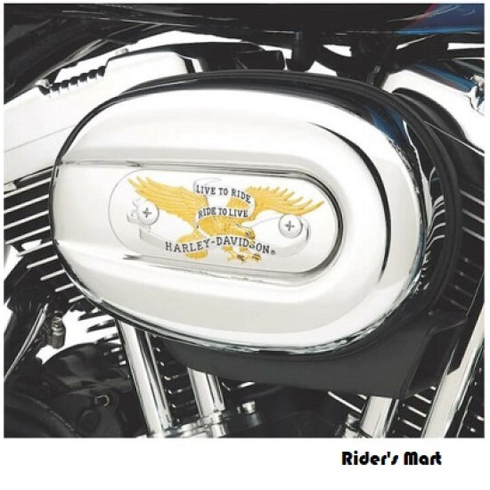 BREATHER AIR CHROME TRIM Live To Ride Oval Air Cleaner Trim