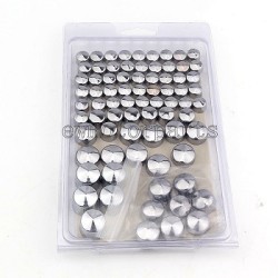 Bolt Topper  Plastics 76pcs Chrome  Cover Caps For Harley 1991-2013