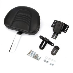 BACKREST CHROME RIDER  Adjustable Plug-In  For Harley Touring 1997-2019