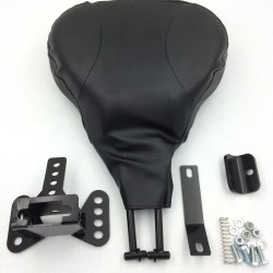 BACKREST SPRING TYPE FORRIDER Black Adjustable For 2009-2015 Harley Touring quick attach