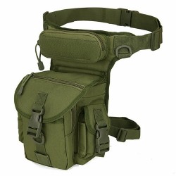 BAG THIGH REXINE BIG SWAT Tactical Drop Leg Bag Thigh Utility Waist Pouch Motorcycle Fanny Pack